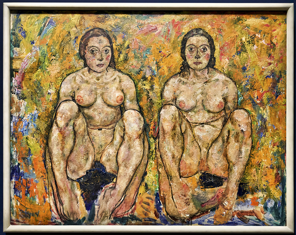 Egon Schiele - Squatting Women 1918 - Leopold Museum Vienna Austria Digital Download