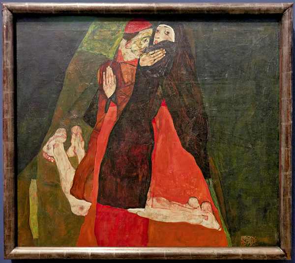 Egon Schiele - Cardinal and Nun Caress 1912 - Leopold Museum Vienna Austria Digital Download