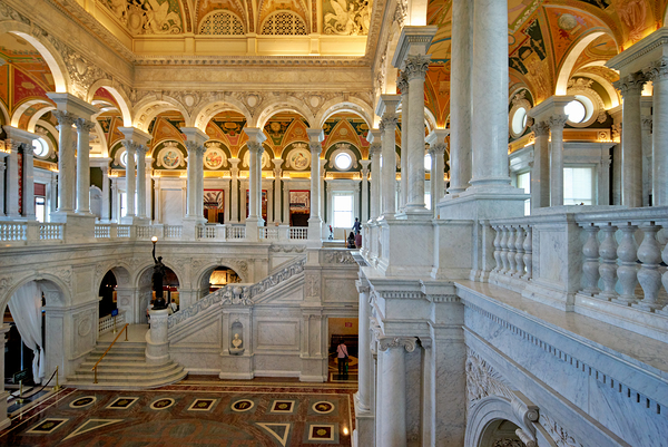 Inside the Library of Congress. Washington D.C. Digital Download