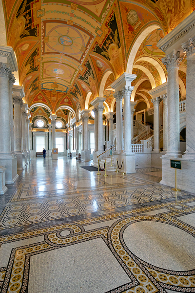 Inside the Library of Congress. Washington D.C. Digital Download