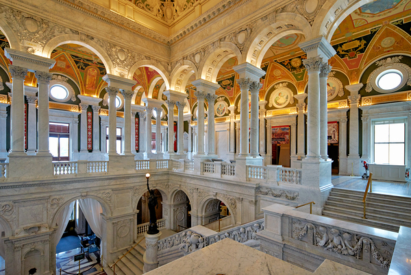 Inside the Library of Congress. Washington D.C. Digital Download