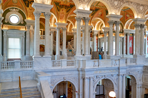 Inside the Library of Congress. Washington D.C. Digital Download