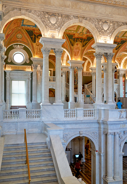 Inside the Library of Congress. Washington D.C. Digital Download