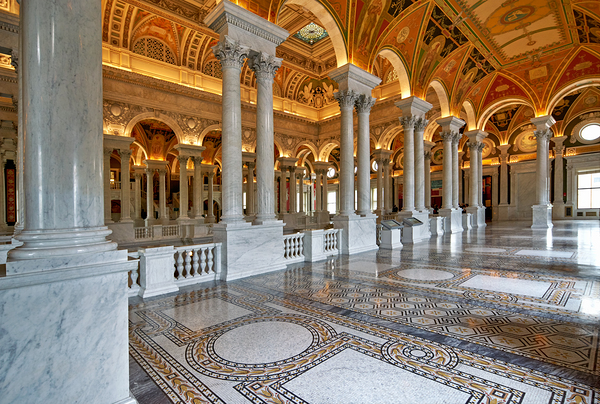 Inside the Library of Congress. Washington D.C. Digital Download