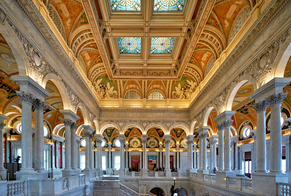 Inside the Library of Congress. Washington D.C. Digital Download