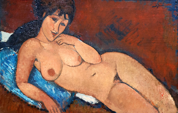 Amedeo Modigliani - Nude on a Blue Cushion - 1917 Digital Download