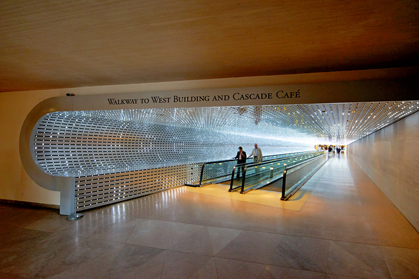 The walkway connecting East and West Buildings of the National Gallery of Art. Washington D.C. Digital Download