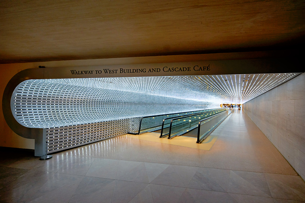 The walkway connecting East and West Buildings of the National Gallery of Art. Washington D.C. Digital Download