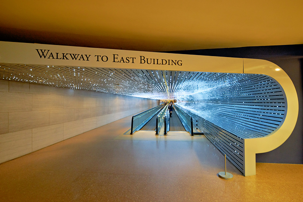 The walkway connecting East and West Buildings of the National Gallery of Art. Washington D.C. Digital Download