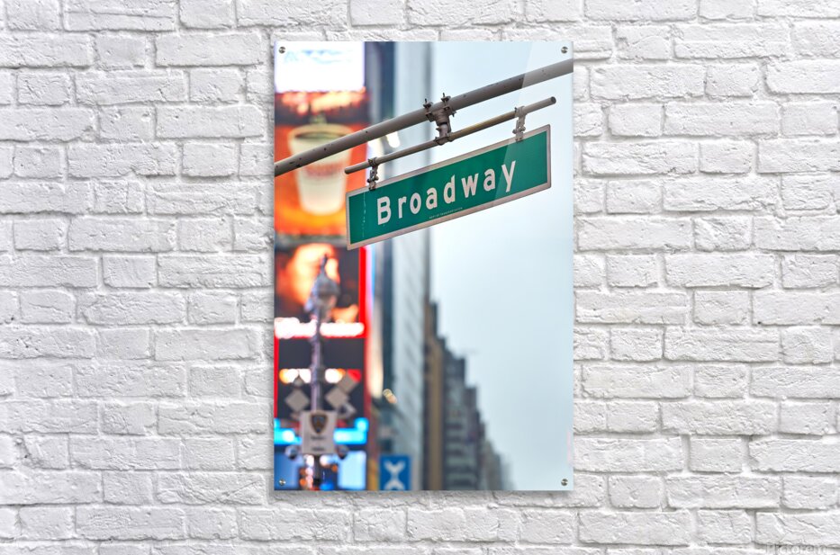 Broadway street sign in Manhattan New York City during the day – Acrylic Print 1