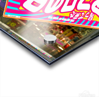 Lolita girl holds sign in Shibuya District of Tokyo during Afro   Acrylic printing