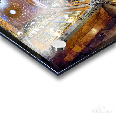 View of interior design in Palau Guell by Gaudi in Barcelona – Acrylic Print 2