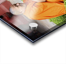 A buddhist monk taking a picture at the National Museum of Cambodia in Phnom Penh Acrylic print