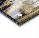 New York. Manhattan. United States. St. Patricks cathedral. A faithful prays in a chapel Acrylic print