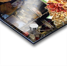 Barcelona. Catalonia. Spain. The Mercat de Sant Josep de la Boqueria. Tiger Prawns at fishmonger stall Acrylic print