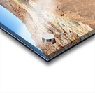 Namibia. A guide shows prehistoric rock engravings in Twyfelfontein archaeological site Acrylic print