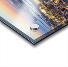 Japan. Kansai. Osaka. Aerial view of Yodo river at sunset Acrylic print