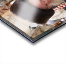 Jerusalem Israel. Orthodox jews praying at the wailing wall Acrylic print