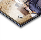 Jerusalem Israel. Orthodox jews praying at the wailing wall Acrylic print