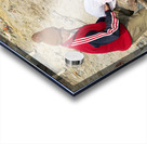 India. Varanasi Benares Uttar Pradesh. The sacred rite of hindu cremations by the river Ganges Acrylic print