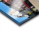 Honfleur Normandy France. Restaurants and cafe at the harbour Acrylic print