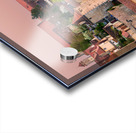 Germany Bavaria Romantic Road. Rothenburg ob der Tauber. Fortified walls at dusk Acrylic print