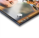 Syria. Aleppo. Man smoking hookah Acrylic print