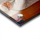 Istanbul Turkey. Muslim believer praying and reading Koran in the Fatih Mosque Acrylic print