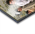 Pakistan. People travelling on the roof of a van Acrylic print