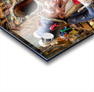 Naples Campania Italy. Statues figurines of the Christmas Nativity Scene in the artisan workshops of Via San Gregorio Armeno Acrylic print