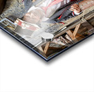 Naples Campania Italy. Statue figurine of the Christmas Nativity Scene in the artisan workshops of Via San Gregorio Armeno Acrylic print