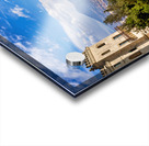 Naples Campania Italy. View of the gulf of Naples and Mount Vesuvius from the Certosa di San Martino Charterhouse of St. Martin a former monastery complex now a museum in Naples southern Italy. It is the most visible landmark of the city perched atop the  Acrylic print