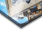 Naples Campania Italy. The famous Argentine artist Francisco Bosoletti has realized in the Spanish Quarter of Naples an enormous murals dedicated to the Pudicizia sculpture by Corradini kept in the Chapel of Sansevero. Quartieri Spagnoli Spanish Quarters  Acrylic print