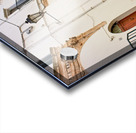 Apulia Puglia Italy. Ostuni. The white town. The narrow alleys of the old town Acrylic print