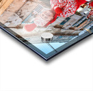 Apulia Puglia Italy. Ostuni. Festival of Saint Orontius. The cavalcata a procession of horses in the streets of the town Acrylic print