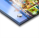 Salento. Apulia Puglia Italy. Gallipoli. Fish restaurants at the harbour Acrylic print