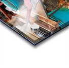 Piscaria the street daily market in Catania Sicily Italy. Fresh fish meat vegetables Acrylic print