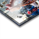 Piscaria the street daily market in Catania Sicily Italy. Fresh fish meat vegetables Acrylic print