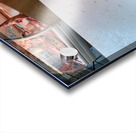 Piscaria the street daily market in Catania Sicily Italy. Fresh fish meat vegetables Acrylic print