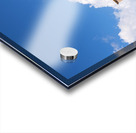 Todi Umbria Italy. Concattedrale della Santissima Annunziata. Cathedral. Piazza del Popolo. The statue Quattro Stele by Arnaldo Pomodoro Acrylic print