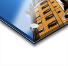 Todi Umbria Italy. Concattedrale della Santissima Annunziata. Cathedral. Piazza del Popolo. The statue Quattro Stele by Arnaldo Pomodoro Acrylic print