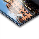 Verona Veneto Italy. Piazza dei Signori with the monument to Dante and restaurants to dine out Acrylic print