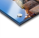 Zaragoza. Saragossa. Aragon. Spain. Cathedral Basilica of Our Lady of the Pillar and river Ebro at sunset Acrylic print