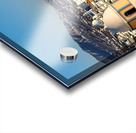 Iconic Santorini village and church overlooking caldera. Acrylic print