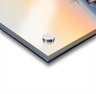 Oia Santorini: White buildings windmills and sunset over the  Acrylic print