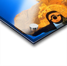 Sandstone sculptures glow at sunset in the Australian outback. Acrylic print