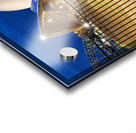 Sydney Opera House illuminated at dusk with crowds on steps. Acrylic print