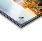 Tourists watch Uluru glow at sunrise. Acrylic print