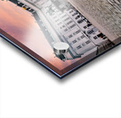 Majestic palace equestrian statue and cobblestone square under Acrylic print