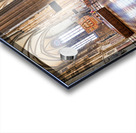 Grand cathedral interior with vaulted ceilings columns and cru Acrylic print